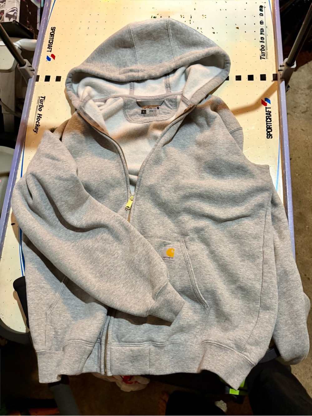 Carhartt Men’s Hooded Zip Sweatshirt - Gray